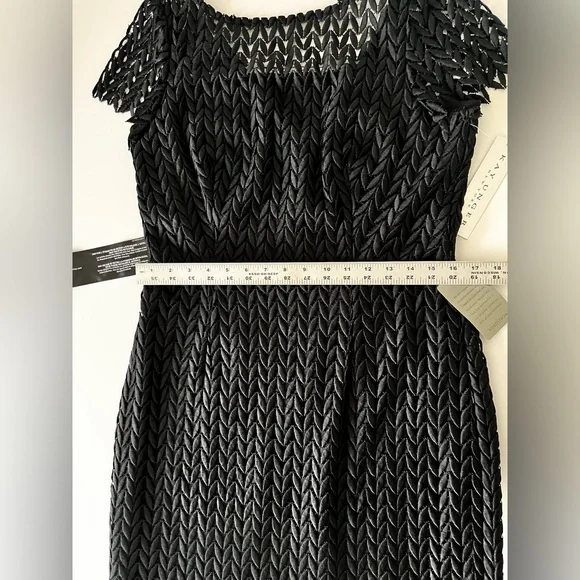 chinese dress ladies Elegant Black Short Sleeve Midi Lace Cocktail Dress - 5XL main image 1